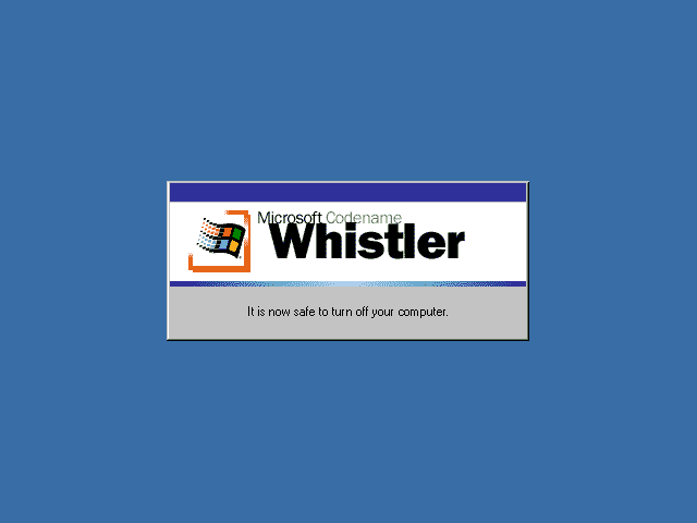 Windows Whistler Logo - GUIdebook > Screenshots > Whistler 2257