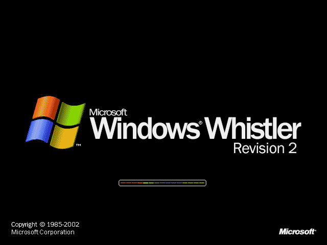 Windows Whistler Logo - Windows Whistler Revision 2 : windowsneverreleased