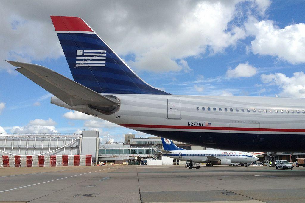 US Airways Blue Logo - US Airways - N277AY tail | 5-8-2012 - US Airways, Airbus A33… | Flickr