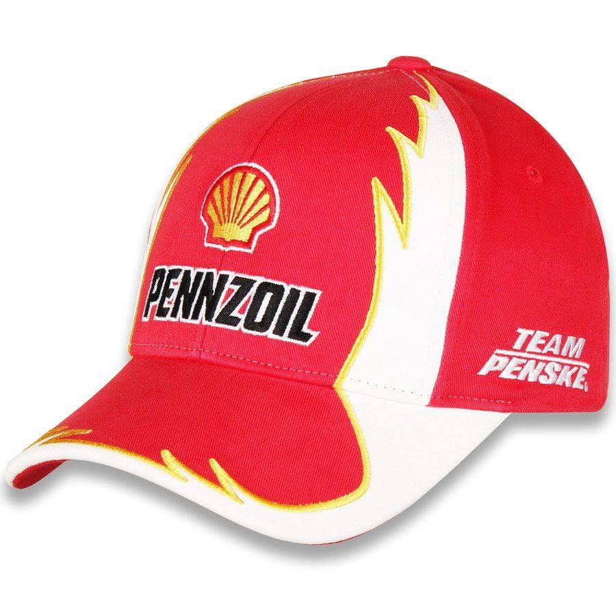 Red Jagged Logo - Joey Logano Team Penske Shell Pennzoil Jagged Adjustable Hat
