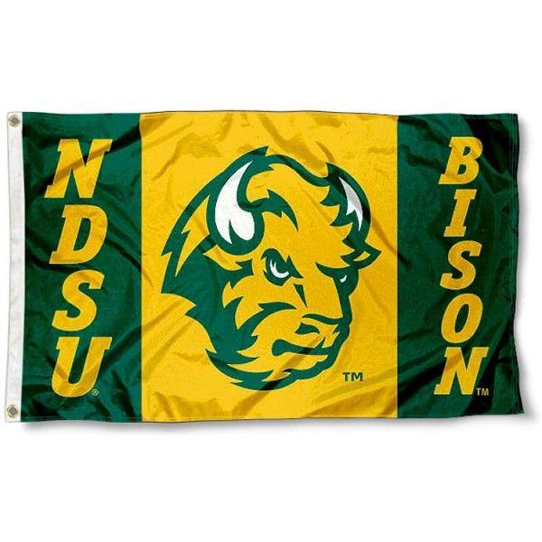 NDSU Bison Logo - NDSU Bison Logo Flag and Flags for NDSU Bison