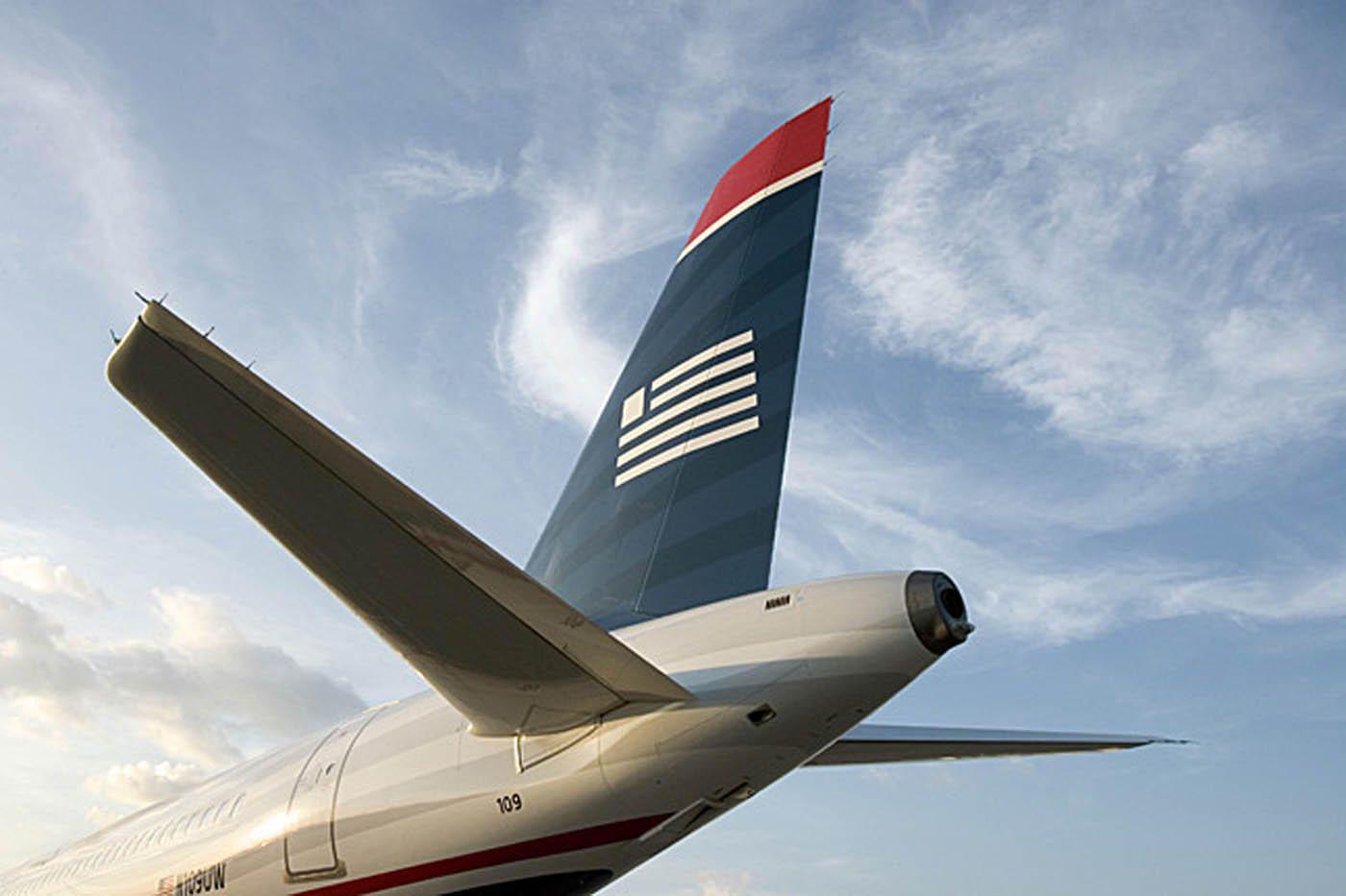 US Airways Blue Logo - With Flight US Airways Flies Into The History Books