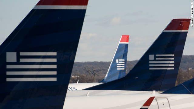 US Airways Blue Logo - A travel nightmare: Man stands throughout 7-hour flight - CNN