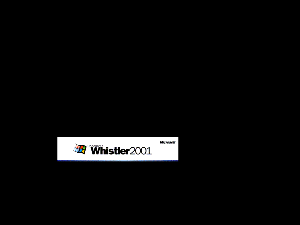 Windows Whistler Logo - DigiBarn Screen Shots: Windows XP Whistler Build 2223