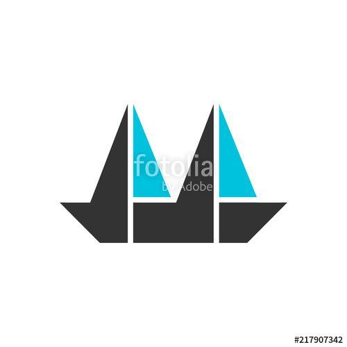 Sailboat Graphic Logo - Sailboat Logo Graphic Design. Stock Image And Royalty Free Vector