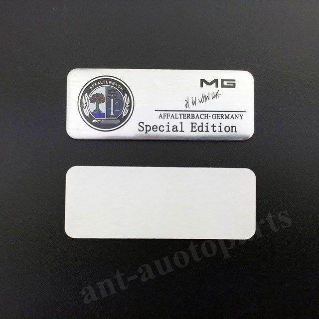 SL55 AMG Logo - 2x AMG Car Badge Emblem Decal Sticker FOR Mercedes GLK300 C43 CL63 ...