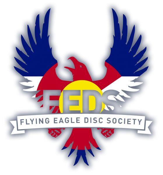 Eagle and Red Drop Logo - Flying Eagle Open. Flying Eagle Disc Society