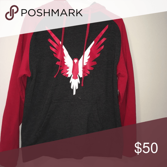 Eagle and Red Drop Logo - Maverick by Logan Paul Red Drop Hoodie | Pinterest | Logan paul ...