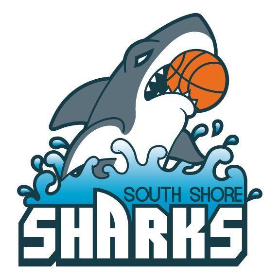 Sharks Basketball Logo - South Shore Sharks Logo - White | SLogo | Basketball teams, Shark ...