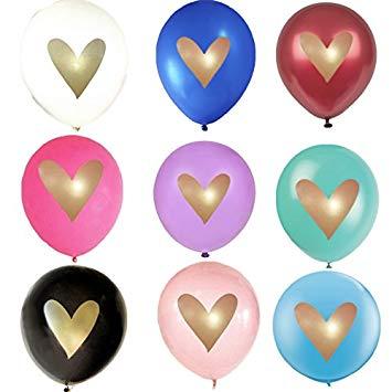 Black Blue Purple and Gold Logo - Amazon.com: 10 Gold Heart Balloons Blue Pink Purple Black White ...