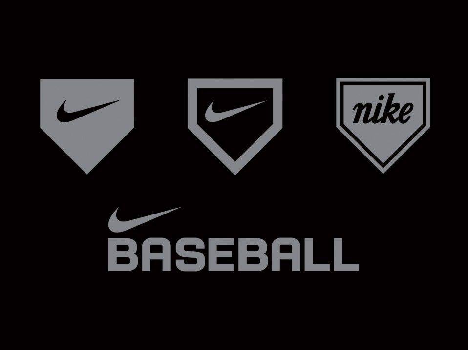 cool nike baseball logo