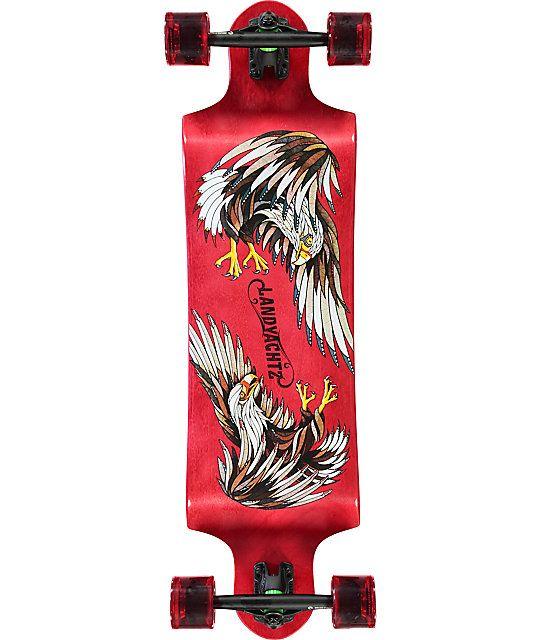 Eagle and Red Drop Logo - Landyachtz Switch Eagle 35 Drop Down Longboard Complete