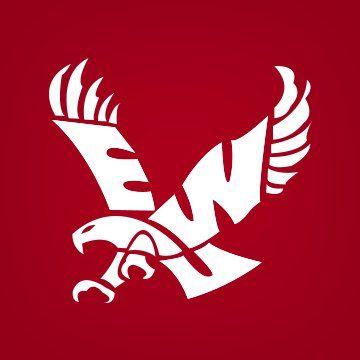 Eagle and Red Drop Logo - EWU