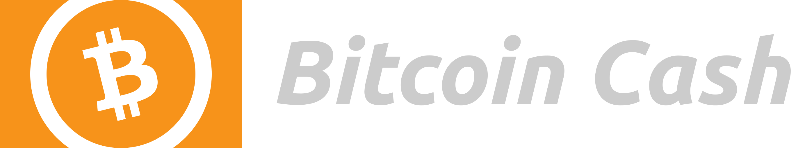Bitcoin Cash Logo - wordmark-bitcoincash-light - Bitcoin, Bitcoin Cash & Litecoin Logos