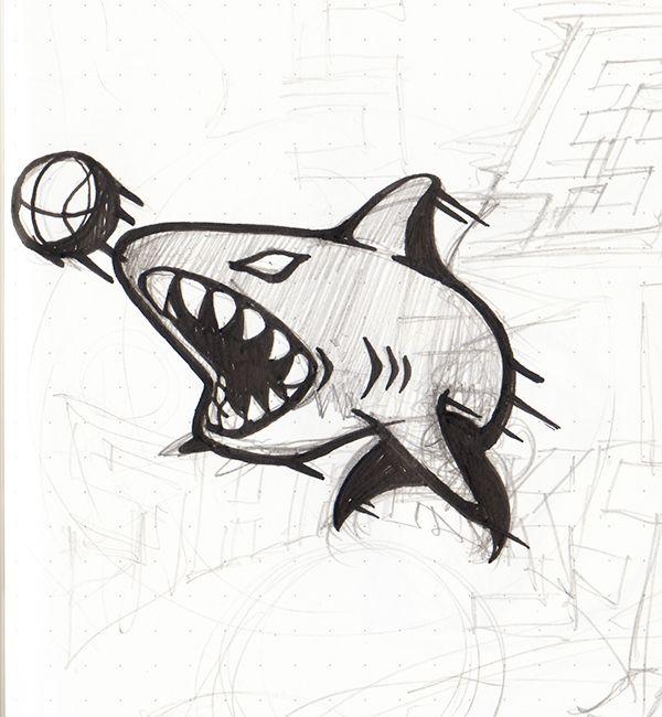 Sharks Basketball Logo - T.R.H. SHARKS Basketball Team Jersey Logo and Typo
