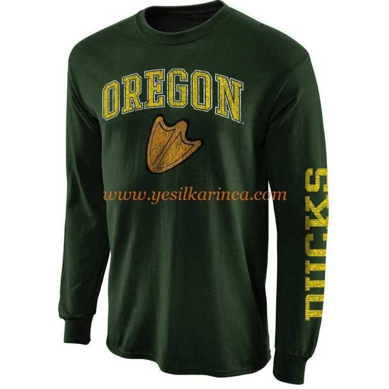 Green Arch Logo - Sale Items - Men's Oregon Ducks Green Arch & Logo Long Sleeve T ...