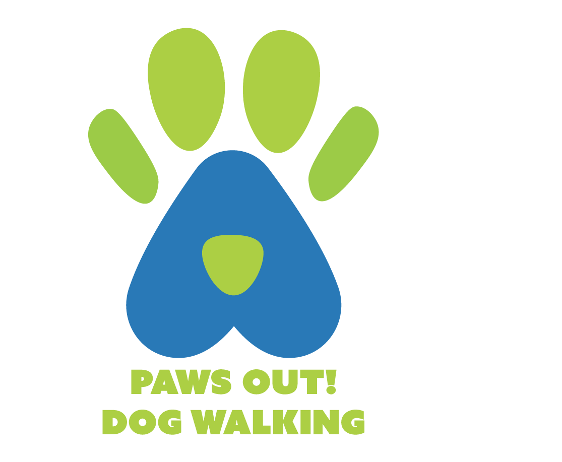 With Blue Paw Company Logo - Upmarket, Playful, It Company Logo Design for Paws Out! Dog Walking