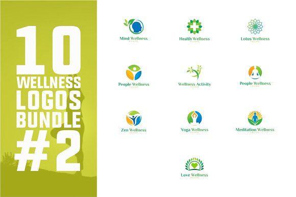 Wellness Logo - Wellness Logo Bundle Logo Templates Creative Market