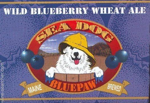 With Blue Paw Company Logo - NV Sea Dog Brewing Company Blue Paw Wild Blueberry Whe. tasting
