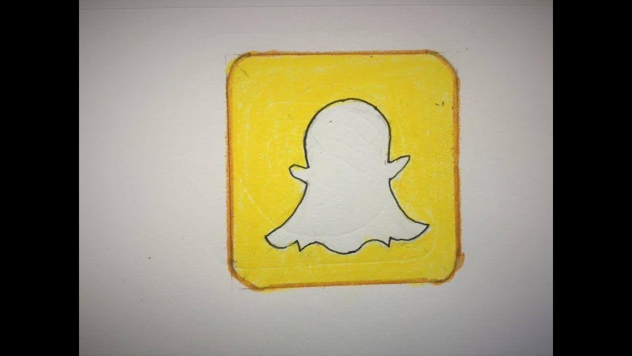Snapchat App Logo - How to Draw the Snapchat App Logo - YouTube