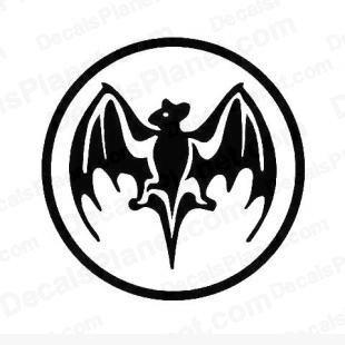 Car Bat Logo - Bacardi bat logo decal, vinyl decal sticker, wall decal - Decals Ground