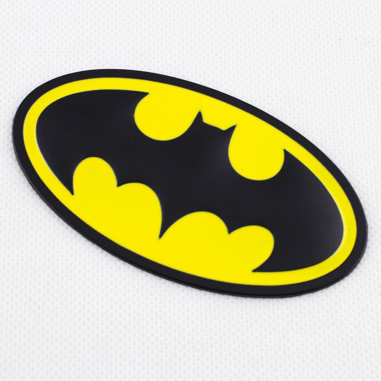 Car Bat Logo - Yellow Car Metal Badge Decorate Bat Logo Emblem Symbol Decal Sticker ...