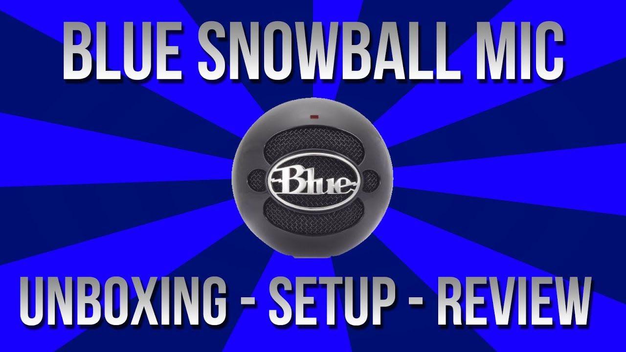 Blue Microphones Logo - Blue Snowball USB Microphone (Gloss Black) Unboxing, Setup, and ...