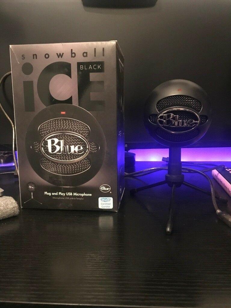 Blue Microphones Logo - Blue Microphones Snowball iCE USB Microphone - Black with ...