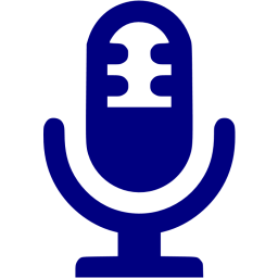 Blue Microphones Logo - Navy blue microphone icon navy blue microphone icons