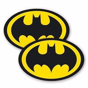 Car Bat Logo - 2x BATMAN LOGO STICKERS Vinyl Car Sticker Motorbike Skateboard ...