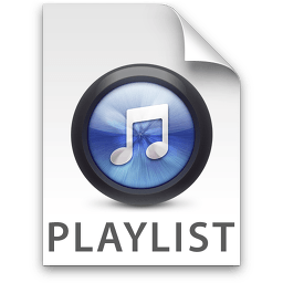 iTunes Playlist Logo - iTunes Playlist Blue Icon Filetype Icon