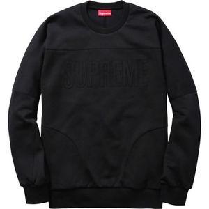 3 Black Box Logo - SUPREME Track Crewneck Black L Box Logo Safari F W 14 Camp Kate Moss