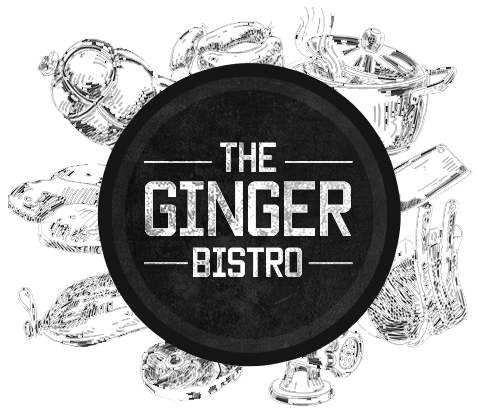 Black and White Circle Restaurant Logo - Ginger Bistro Belfast | Voted Best Restaurant in Northern Ireland