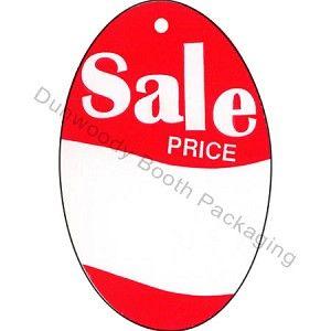 Red and White Oval Logo - Red White Oval Sale Price Tags 1 4x3 1 2 Booth