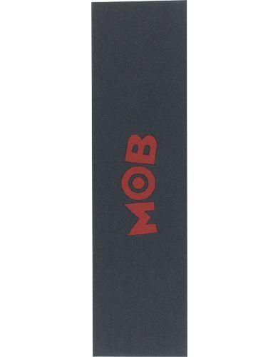 Mob Grip Logo - Mob Griptape Mob Logo Grip 9X33 Blk/Red Single Sheet Grip Tape