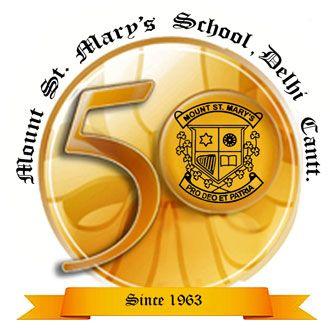 Golden School Logo - Golden Jubilee - Mount St. Mary's School, Delhi Cantt