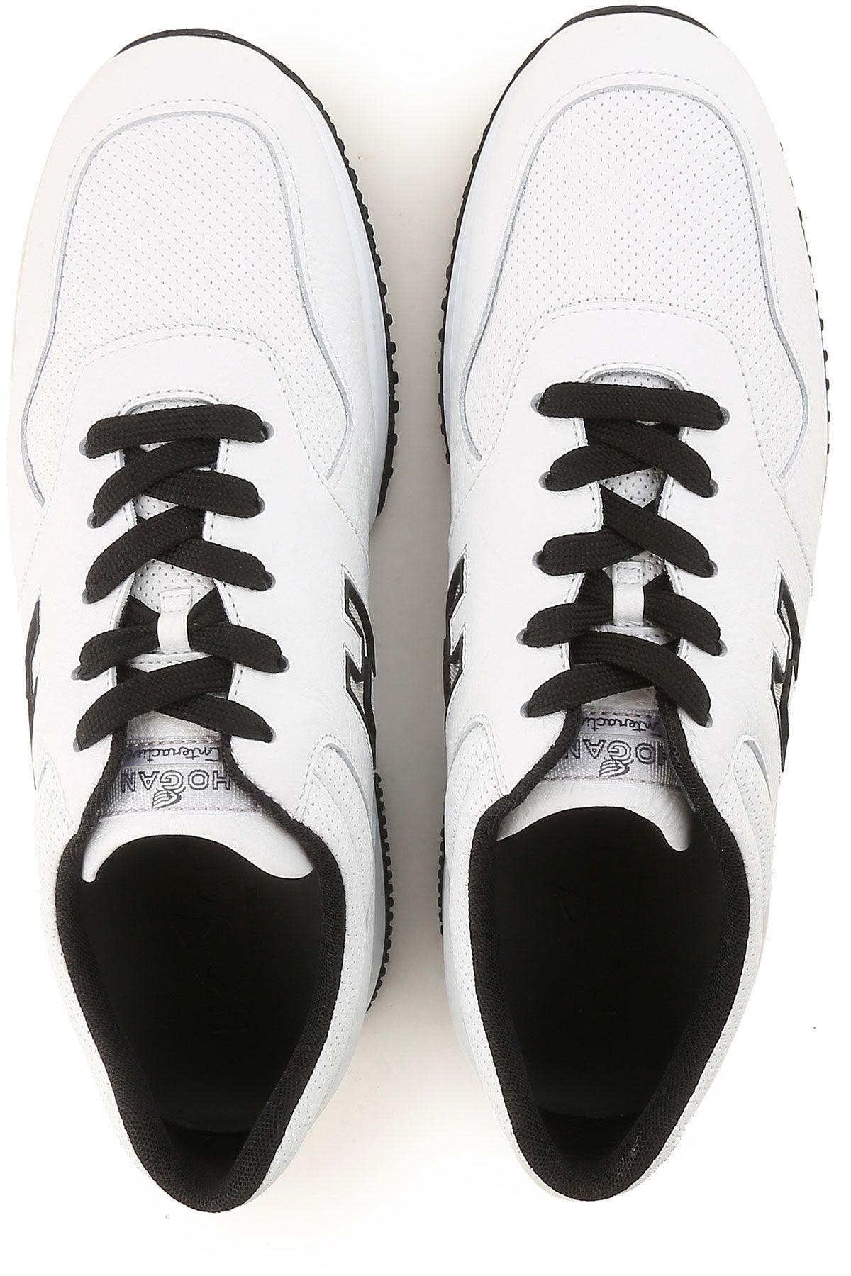 Black and White Lace Up Logo - Hogan Shoes for Men Spring - Summer 2018 White•Other colors:Black ...