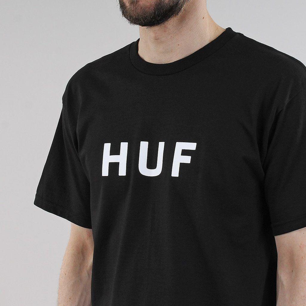 OG Logo - HUF Essentials OG Logo T-shirt - Black – Urban Industry
