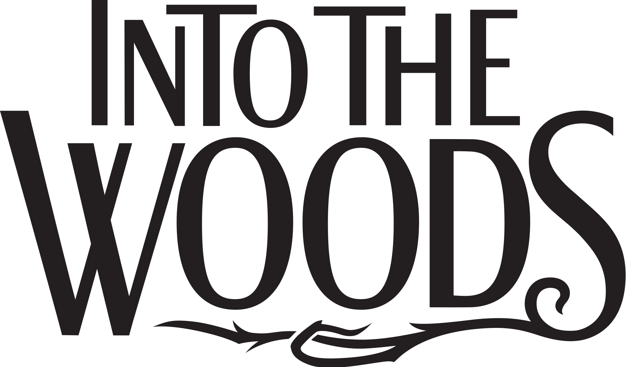 Into the Woods Black and White Logo - Into the Woods Logo Black.svg