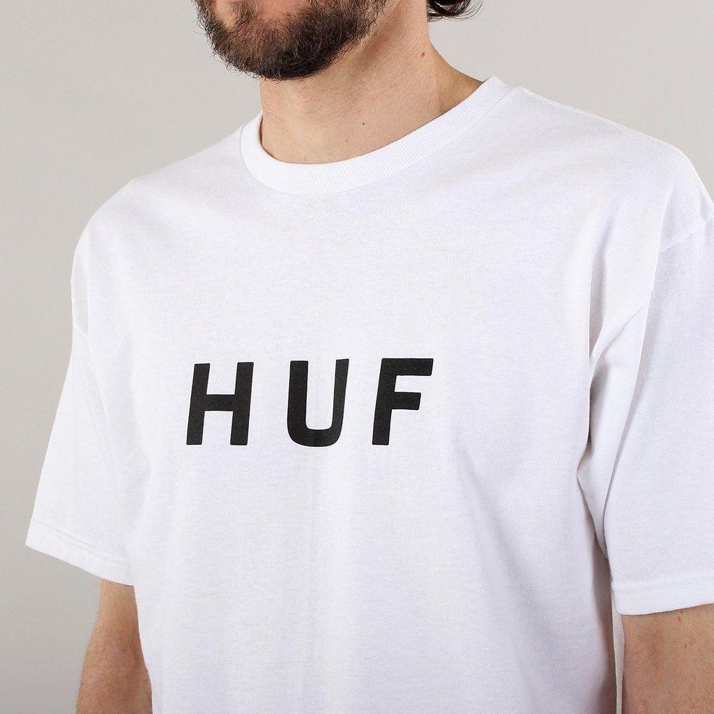 OG Logo - HUF Essentials OG Logo T Shirt White