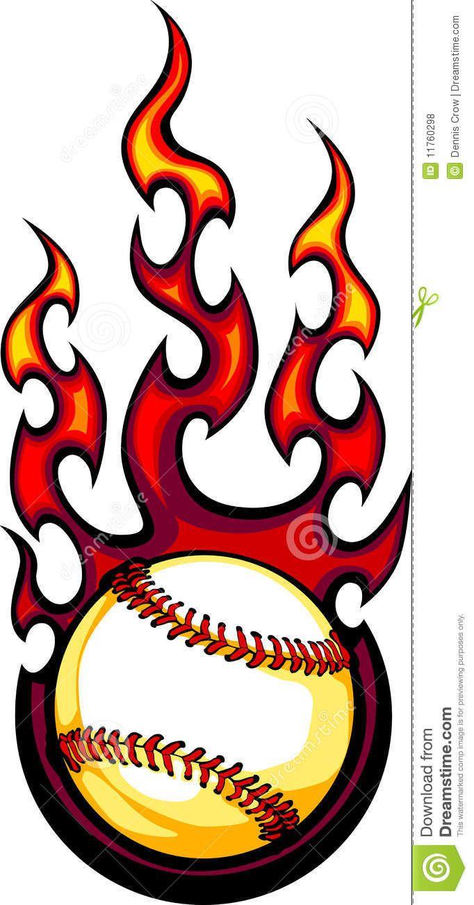 Black and White Softball Logo - Softball With Flames Png Black And White & Transparent Images #4708 ...