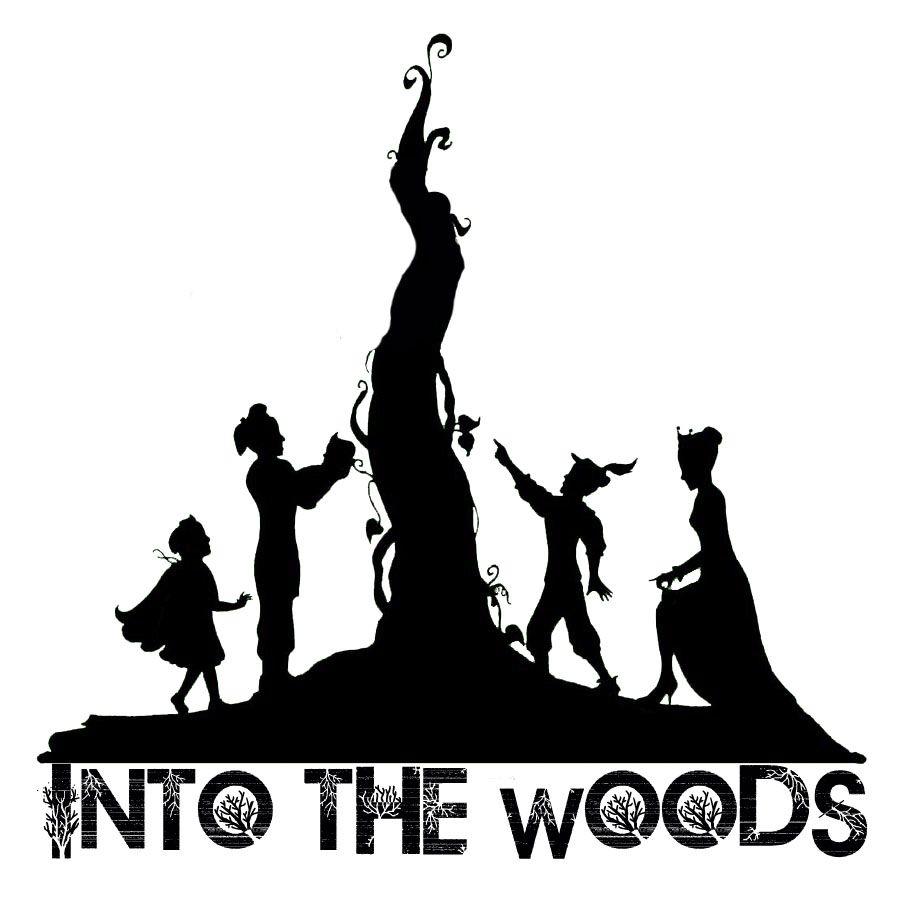 Into the Woods Black and White Logo - Into the Woods- Orange Community Players