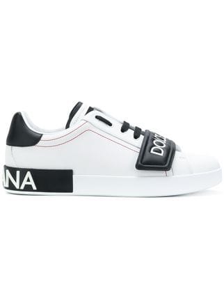 Black and White Lace Up Logo - Dolce & Gabbana Logo Lace-up Sneakers $710 - Buy Online - Mobile ...