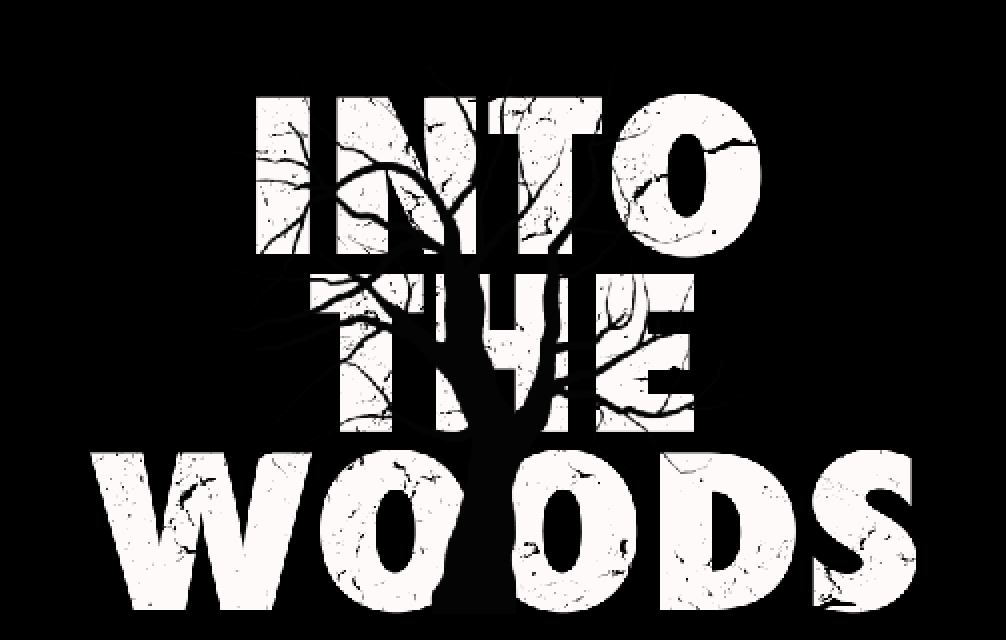 Into the Woods Black and White Logo - Into the Woods Musical Theatre – Throckmorton Theatre