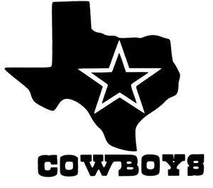 Texas Logo - Dallas Cowboys Star Texas Logo Football Car Truck Vinyl Decal ...