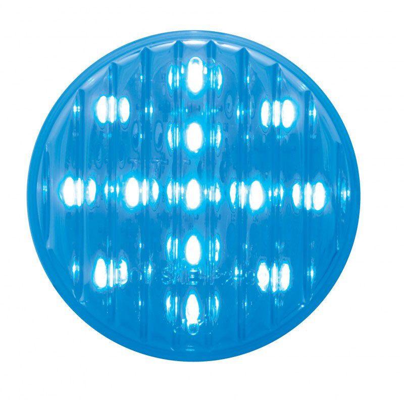 Round Blue Oval Logo - 13 LED 2.5