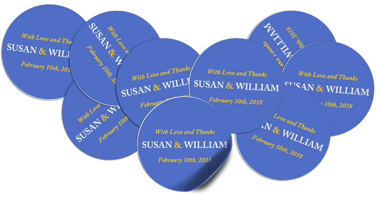 Round Blue Oval Logo - Designing Round & Oval Labels with Word: Part 1