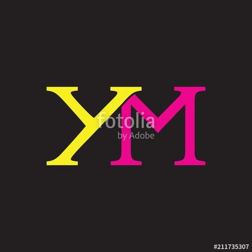 YM Logo - YM Logo Letter Design Stock Image And Royalty Free Vector Files