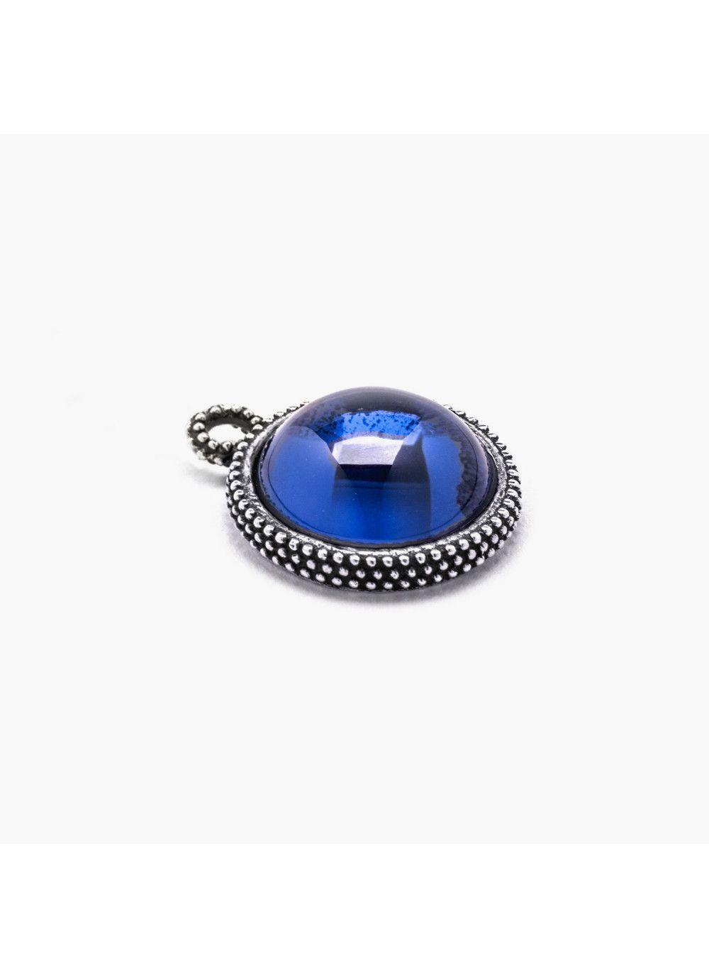 Round Blue Oval Logo - DOTTED ROUND BLUE SPINEL PENDANT | Nove25