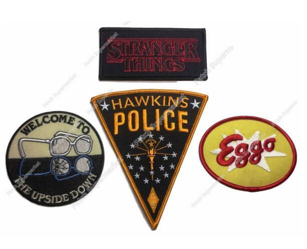 Eggo Logo - 2019 Large Stranger Things Hawkins Eggo Logo Patches TV Movie Film ...